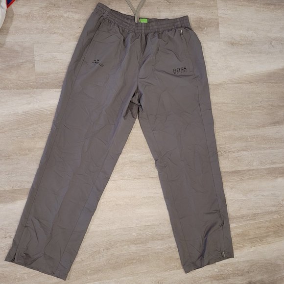 Hugo Boss 3XDry Pants Grey Active Sweatpants Running Activewear US Cup - Picture 1 of 8